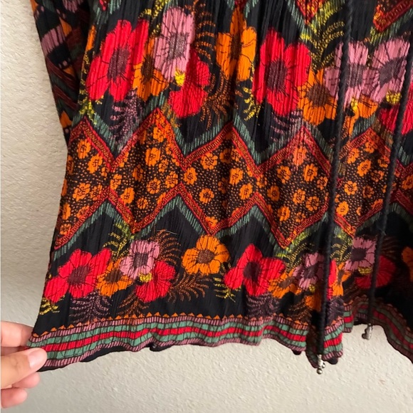Patrons of Peace Bohemian Multicolor Floral Playsuit Romper S - Picture 10 of 13